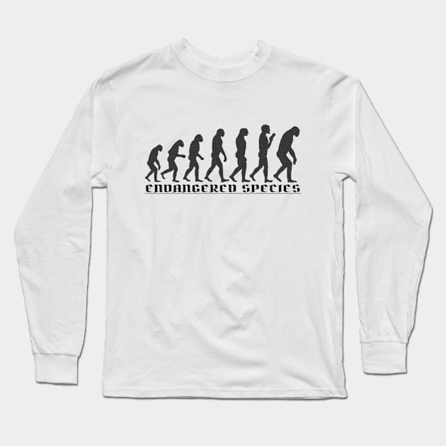 Funny Evolution Theory Humor Long Sleeve T-Shirt by PlanetMonkey